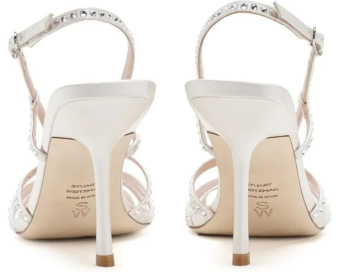 Босоножки Stuart Weitzman Carlyle Sandals 85 с квадратным мысом