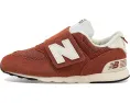 New Balance Kids 574 New-B кроссовки на липучке для малышей с широким носком