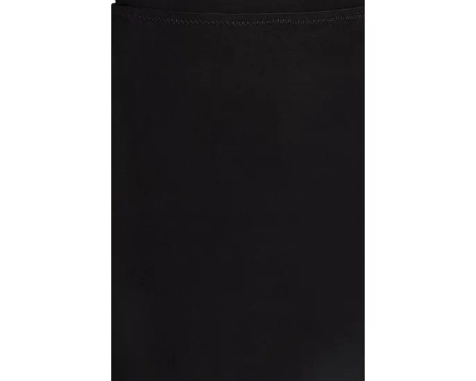 Прямая юбка Norma Kamali до колена с эластичным поясом и кружевной отделкой