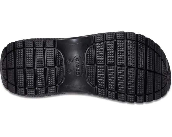 Сандалии Crocs Classic Mega Crush на платформе с двумя ремешками