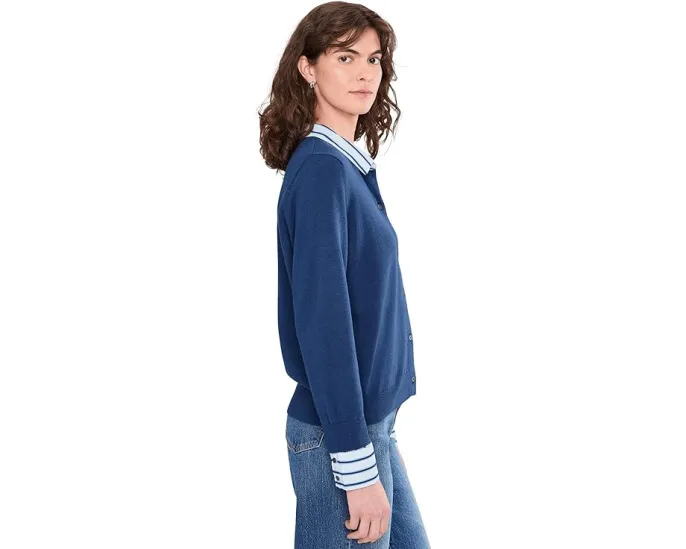 Кардиган Vince Camuto с плетеными отделками из смесовой пряжи