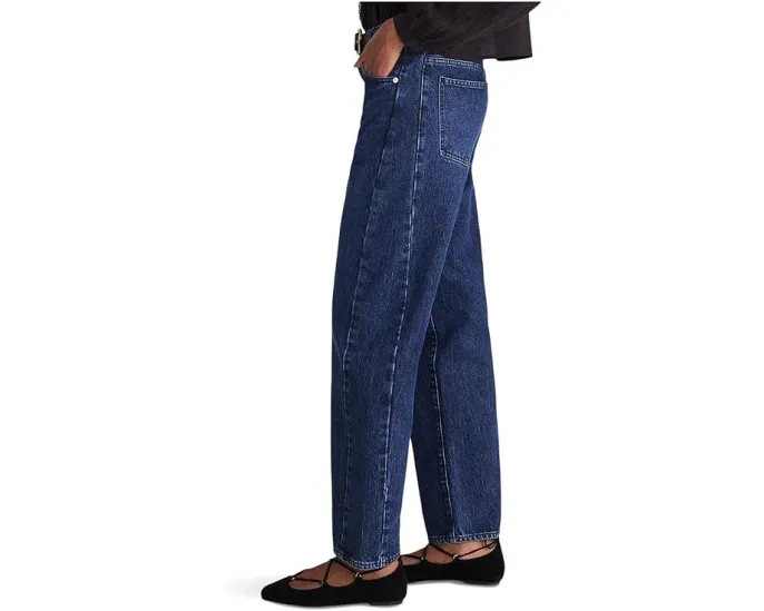 Джинсы Madewell Pieced Barrel с зауженным кроем и потертостями Mckinney Wash