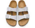 Блестящие детские сандалии Birkenstock Kids Arizona Shiny Glitter с пробковой стелькой