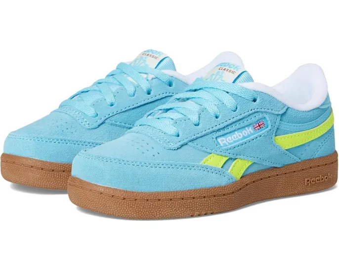 Reebok Club C Revenge детские кроссовки с принтом и верхом из замши
