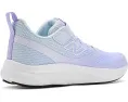 New Balance 625 детские кроссовки на липучках фиолетовые с дышащей сеткой