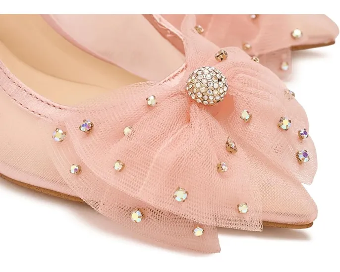 Лодочки Jessica Simpson Lavilra с бантом из тюля и стразами
