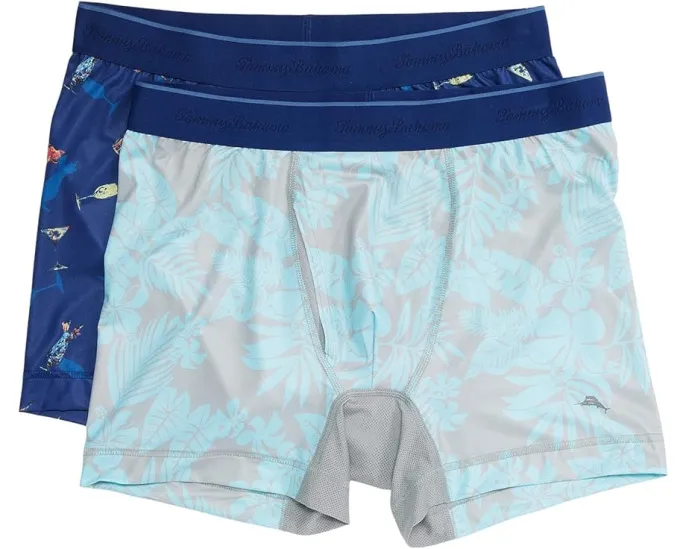 Tommy Bahama сетчатые боксеры 2 шт с влагоотводящей тканью и эластичным поясом