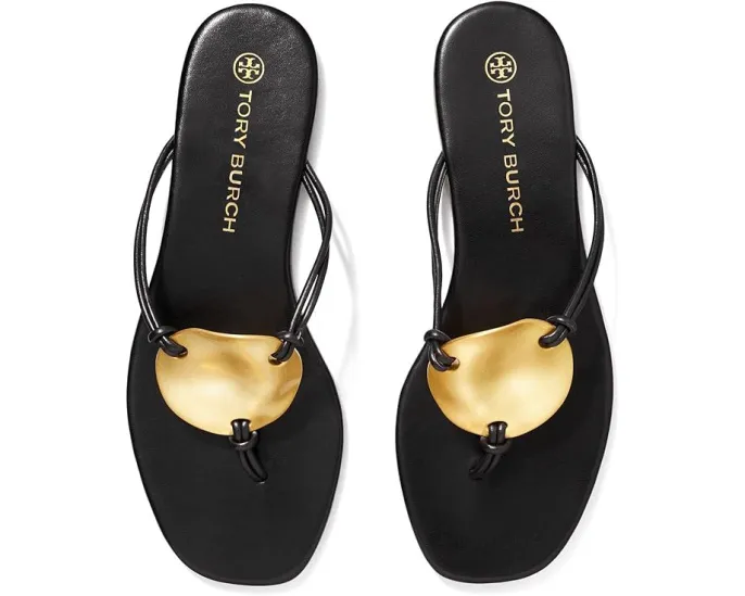 Сандалии Tory Burch Patos из кожи с открытым носком