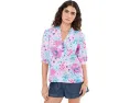Топ Lilly Pulitzer Mialeigh с рукавом до локтя из льна