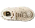 Кроссовки VEJA Small V-10 Mid для малышей с блестящим кожаным верхом