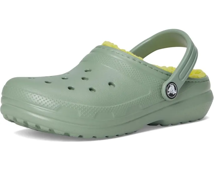 Crocs Classic Lined Clog детские утепленные сабо с искусственным мехом