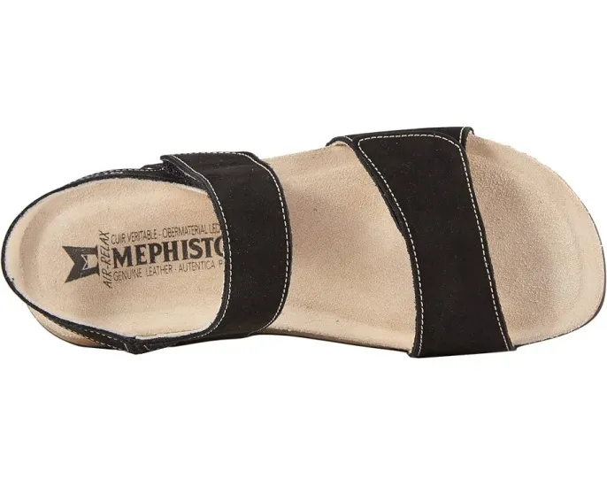 Сандалии Mephisto Agave из нубука с анатомической стелькой Air Relax и каблуком 1 дюйм (2.54 см)