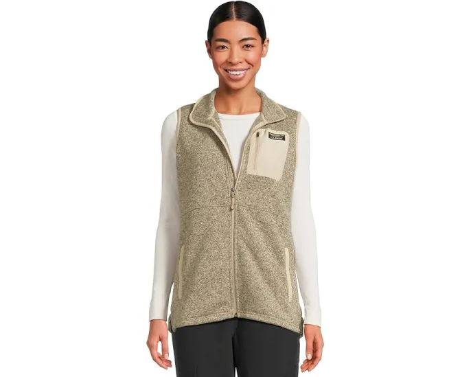 Длинный жилет L.L.Bean Bean's Sweater Fleece с карманами на молнии