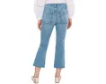 Укороченные джинсы Madewell The Short Stretch Flare Crop с расклешенным низом в цвете Coastal Blue