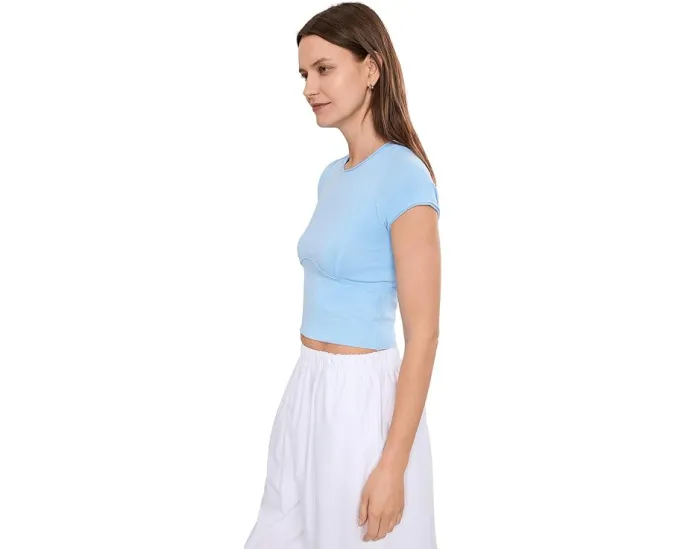Free People футболка Protagonist с эффектом потертости