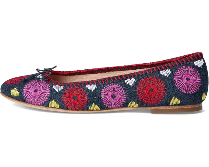 Балетки Bettie Flower Ballet с цветочным принтом и бантом от Jack Rogers