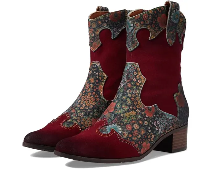 Ботинки L'Artiste by Spring Step Lady Luck с цветочным принтом и молнией