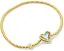 Растягивающийся браслет Kendra Scott Ari Heart с камнем иридесцентный дьюзи