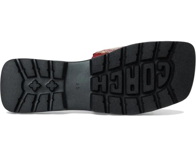 Босоножки COACH Florence из текстильного жаккарда на низком каблуке