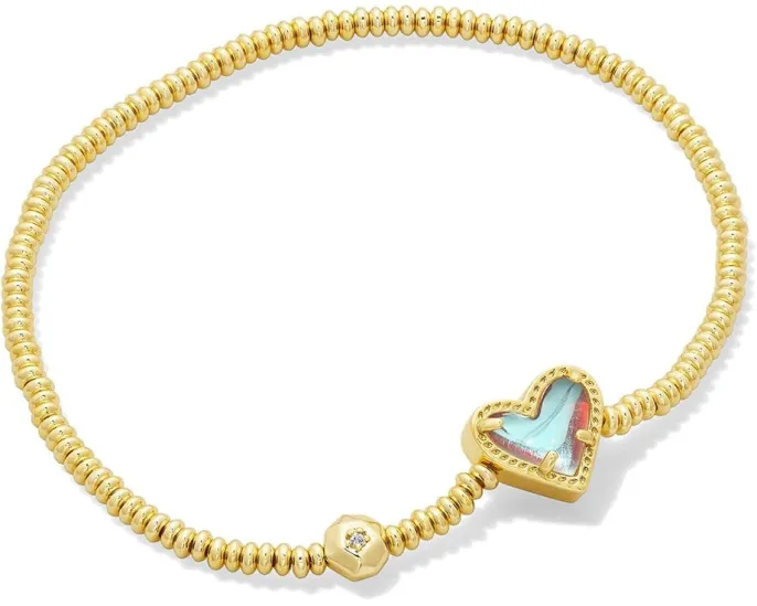 Растягивающийся браслет Kendra Scott Ari Heart с камнем иридесцентный дьюзи