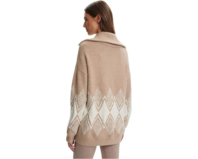 Свитер Varley Betty с полузастежкой и жаккардовым узором