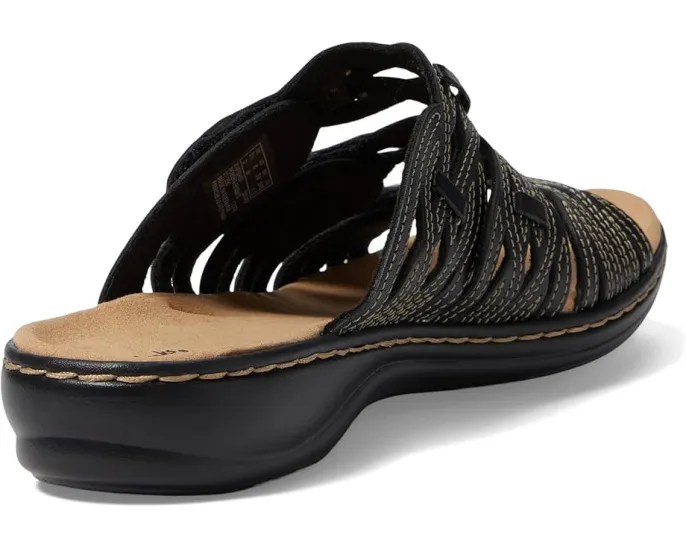 Сандалии Clarks Leisa Faye с открытым носком и регулируемыми застежками на липучках