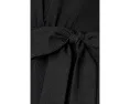 Платье Calvin Klein миди с коротким рукавом и поясом на завязках из газа