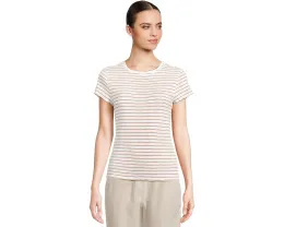 Полосатая футболка Lilla P с круглой горловиной и облегающим кроем