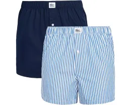 2 пары трусов-боксеров Lacoste из хлопкового поплина на пуговицах