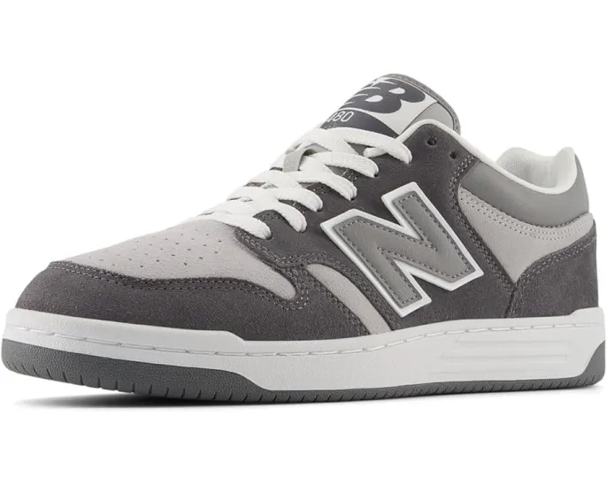 Кроссовки New Balance BB480L v1 с кожаным верхом и резиновой подошвой