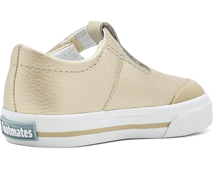 Детские туфли FootMates Drew-Leather T-bar с поддержкой свода стопы