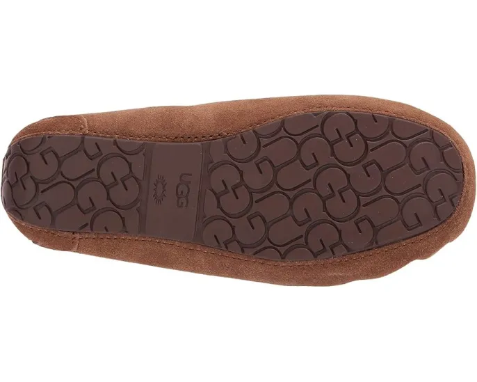 UGG Dakota детские мокасины с мехом каштан