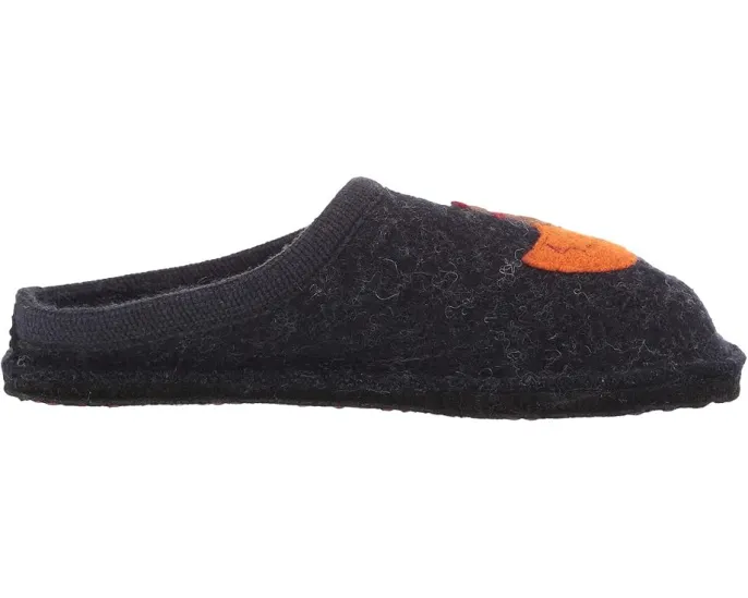 Тапочки Haflinger Gallina с вышивкой курицы и цыплят на войлочном верх