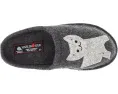Тапочки Haflinger Lizzy из вареной шерсти с аппликацией кошки