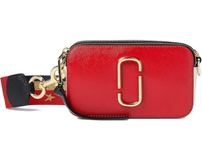 Сумка кроссбоди Marc Jacobs The Americana Snapshot из сафьяновой кожи