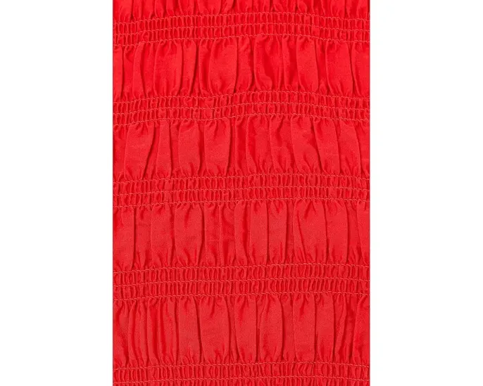 Платье с вышивкой Madewell Melody Smocked Midi из поплина