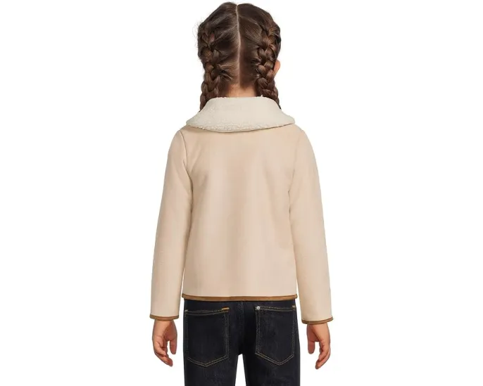 Детское пальто Janie and Jack из искусственного меха с контрастной отделкой