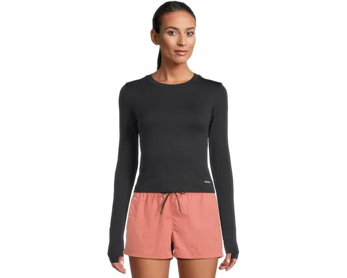 Лонгслив Peak Knit с укороченным кроем и технологией HeiQ Mint