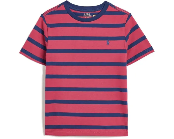 Детский полосатый топ из хлопкового джерси Polo Ralph Lauren