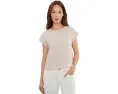 Топ Eileen Fisher Petite Striped с круглым вырезом из органического льна