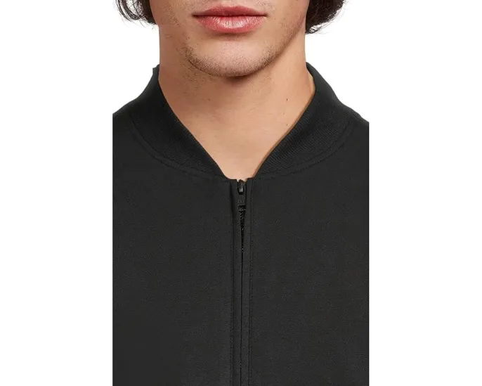 Бомбер TravisMathew Stretchknit Bomber с застежкой-молнией и косыми карманами