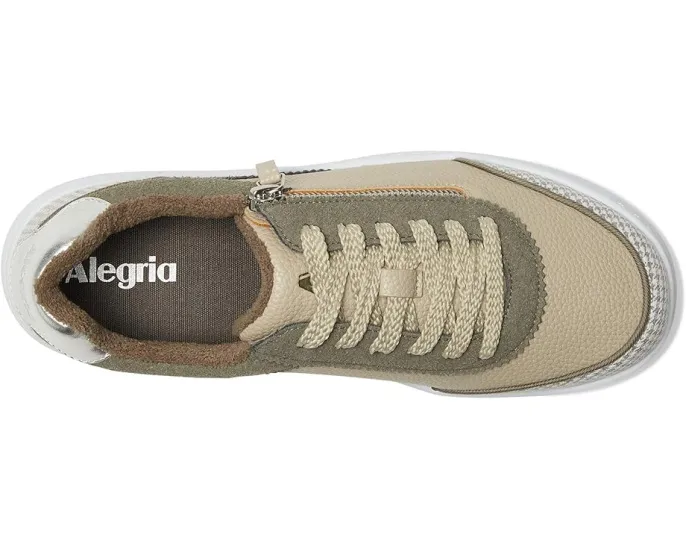 Кроссовки Alegria Averie из кожи и замши с боковой молнией