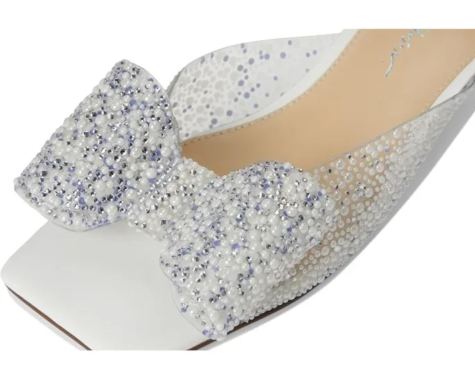 Мюли Blue by Betsey Johnson Babe с котячьим каблуком украшенные жемчугом и стразами