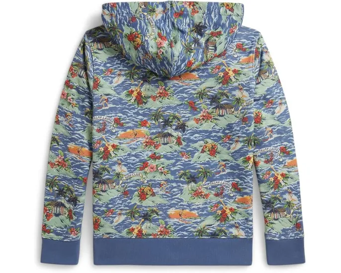 Tropical-Print French Terry Hoodie (Big Kid)