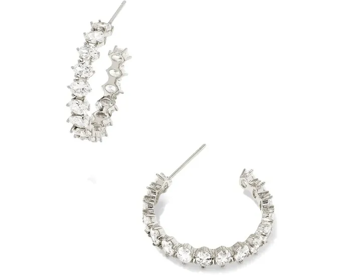 Серьги-кольца Kendra Scott Cailin с кристаллами