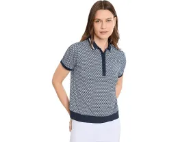 Поло Callaway Scarf Geo с рельефным воротником из переработанного полиэстера