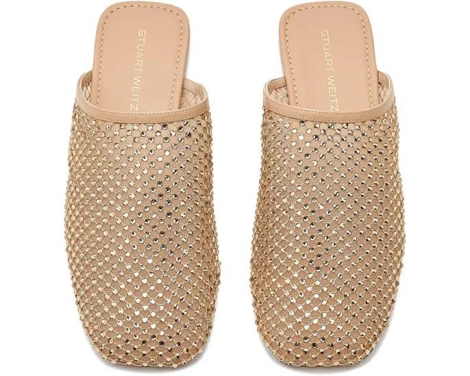 Мюли Bareitall Shine с кристаллами Стюарт Вайцман