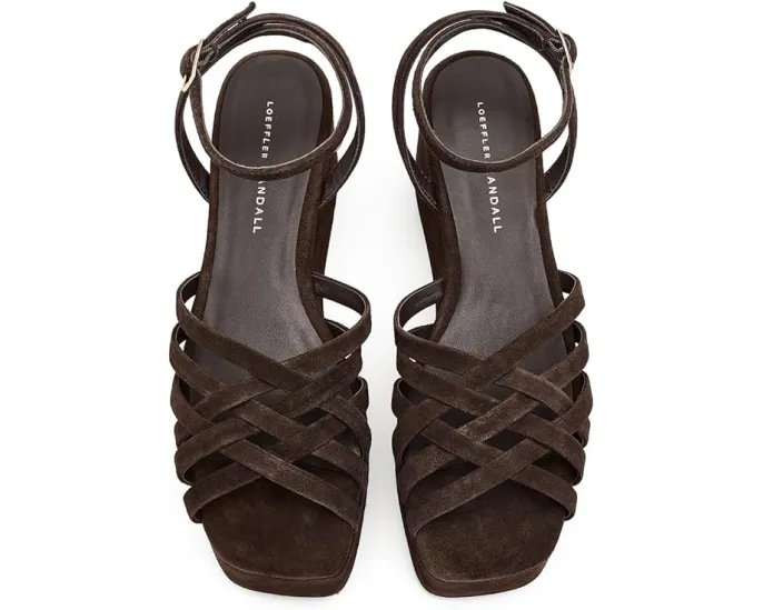 Сандалии Loeffler Randall Channing на платформе с регулируемым ремешком