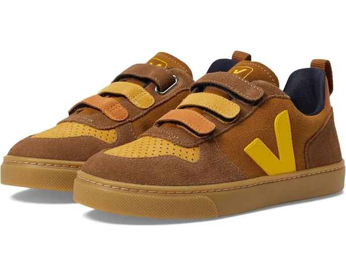 Детские кроссовки VEJA Small V-10 с верхом из замши и экологичными материалами