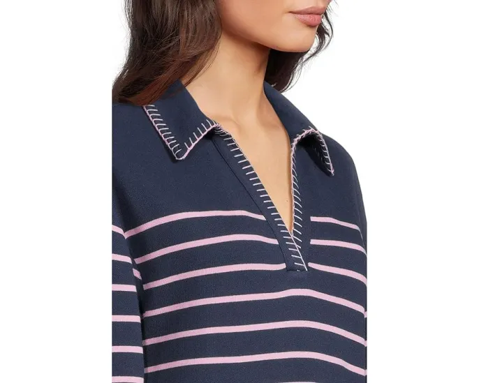 Платье Corvaya с V-образным вырезом и декоративной строчкой от Lilly Pulitzer